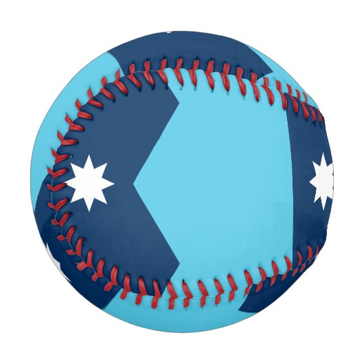 Patriotic baseball with flag of Minnesota (Vorderseite Links)