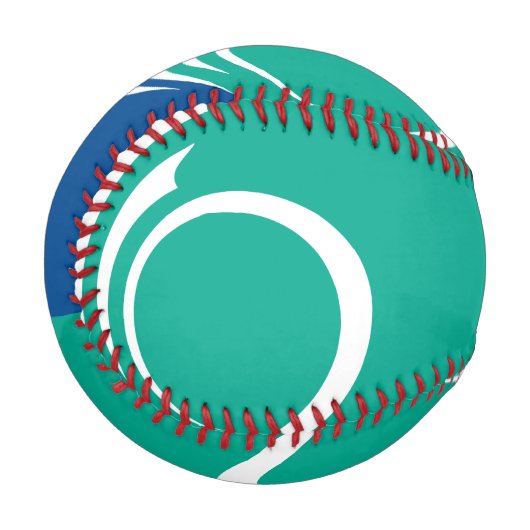 Patriotic baseball with flag of Ottawa, Canada (Vorderseite Links)