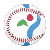 Patriotic baseball with flag of Seoul, South Korea (Vorderseite Links)