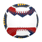 Patriotic baseball with flag of Utah, USA (Rückseite)