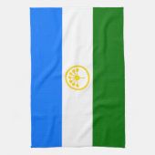 Patriotic Bashkortostan Flag Küchentuch (Vertikal)