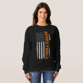 Patriotic Basketball Player American Flag Bball_3 Sweatshirt (Vorne ganz)