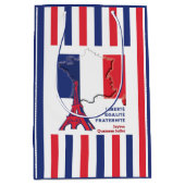 Patriotic BASTILLE DAY Mittlere Geschenktüte (Vorderseite)
