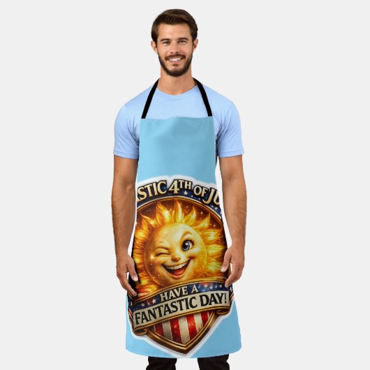 Patriotic BBQ apron Schürze (Getragen)