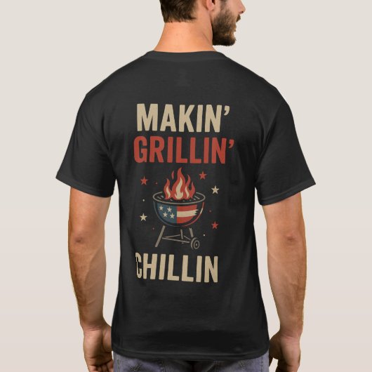 Patriotic BBQ T-Shirt (Rückseite)