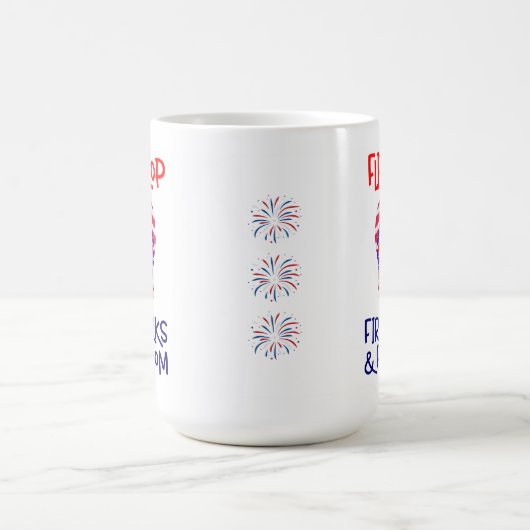 Patriotic Beach Vibes Kaffeetasse (Mittel)