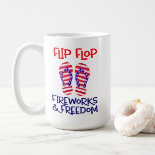 Patriotic Beach Vibes Kaffeetasse