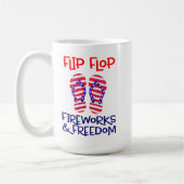 Patriotic Beach Vibes Kaffeetasse (Links)