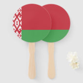 Patriotic Belarussische Flagge Hand Fan Fächer (Vorne und Hinten)