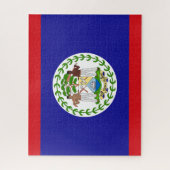 Patriotic Belizean Flag Jigsaw Puzzle (Vertikal)