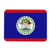 Patriotic Belizer Flag Magnet (Horizontal)