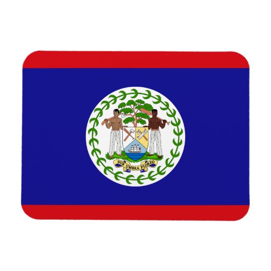Patriotic Belizer Flag Magnet (Horizontal)