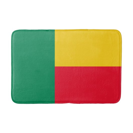 Patriotic Benin Flag Badematte (Vorderseite)