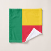Patriotic Benin Flag Badhandtuch Set (Waschlappen)