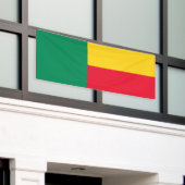 Patriotic Benin Flag Banner (Äußeres Gebäude)