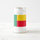 Patriotic Benin Flag Bierglas (Mittel)