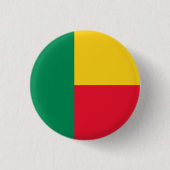 Patriotic Benin Flag Button (Vorderseite)