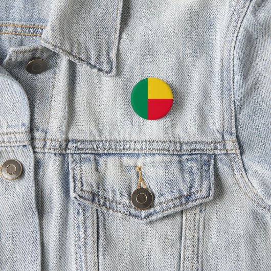 Patriotic Benin Flag Button (Beispiel)