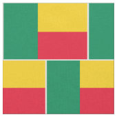 Patriotic Benin Flag Fabric Stoff (Nahaufnahme)