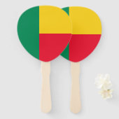 Patriotic Benin Flag Fächer (Vorne und Hinten)
