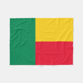 Patriotic Benin Flag Fleecedecke (Vorderseite (Horizontal))