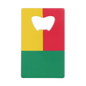 Patriotic Benin Flag Geldbeutel Flaschenöffner (Vorderseite)