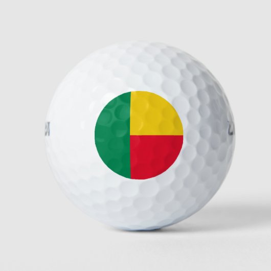 Patriotic Benin Flag Golfball (Vorderseite)