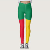 Patriotic Benin Flag Leggings (Vorderseite)
