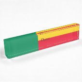 Patriotic Benin Flag Namensplakette