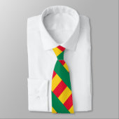 Patriotic Benin Flag Neck Tie Krawatte (Gebunden)
