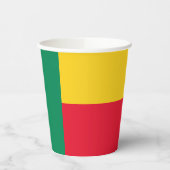 Patriotic Benin Flag Pappbecher (Links)