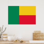 Patriotic Benin Flag Poster (Küche)