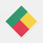 Patriotic Benin Flag Serviette (Ecke)