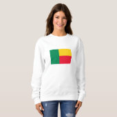 Patriotic Benin Flag Sweatshirt (Vorne ganz)