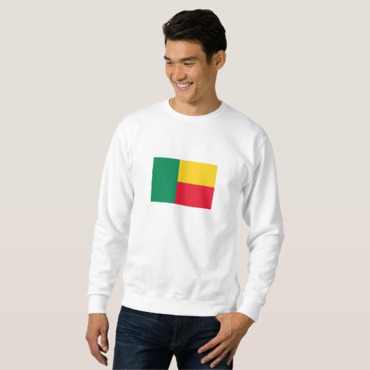 Patriotic Benin Flag Sweatshirt (Vorne ganz)