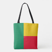 Patriotic Benin Flag Tote Bag Tasche (Rückseite)
