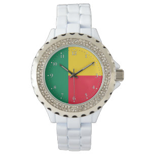 Patriotic Benin Flag Watch Armbanduhr