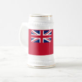 Patriotic Bermuda Flag Beer Stein Bierglas (Vorderseite Links)
