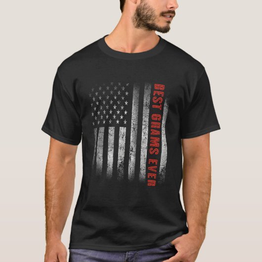 Patriotic Best Grams Ever With US American Flag 4t T-Shirt (Vorderseite)