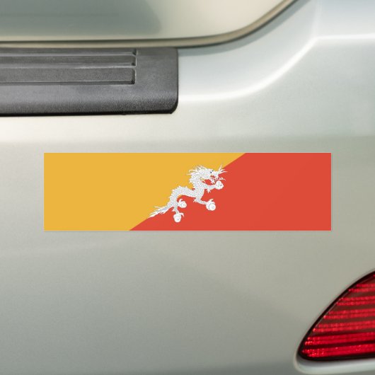 Patriotic Bhutan Flag Autoaufkleber (Auf Auto)