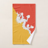 Patriotic Bhutan Flag Badhandtuch Set (Handtuch)