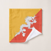 Patriotic Bhutan Flag Badhandtuch Set (Waschlappen)