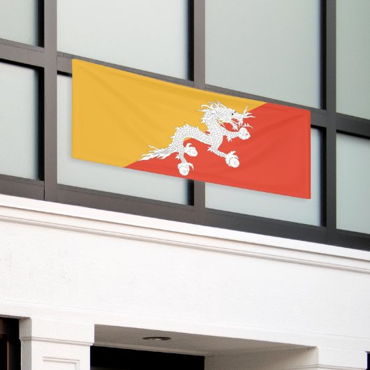 Patriotic Bhutan Flag Banner (Äußeres Gebäude)