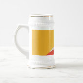 Patriotic Bhutan Flag Beer Stein Bierglas (Links)