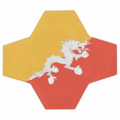 Patriotic Bhutan Flag Fußball (Flach)