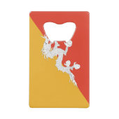 Patriotic Bhutan Flag Geldbeutel Flaschenöffner (Vorderseite)