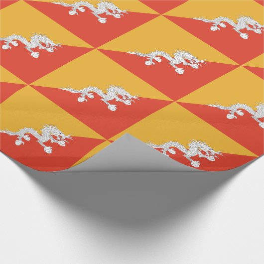 Patriotic Bhutan Flag Geschenkpapier (Ecke)
