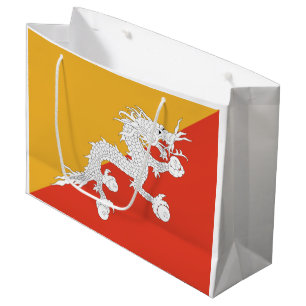Patriotic Bhutan Flag Große Geschenktüte