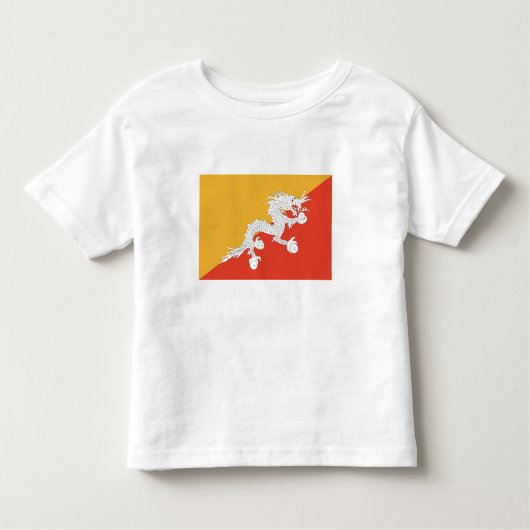 Patriotic Bhutan Flag Kleinkind T-shirt (Vorderseite)