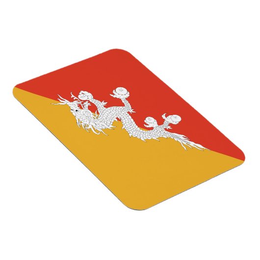 Patriotic Bhutan Flag Magnet (Rechte Seite)